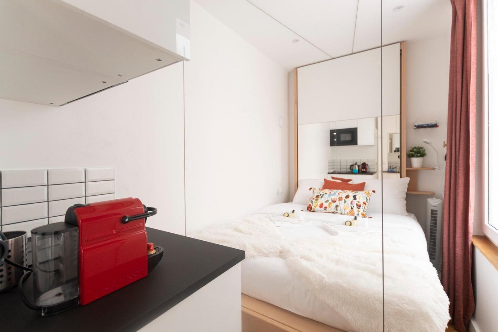 Super Central Mini Studio - 2 Pax, Murphy Bed Paris Dış mekan fotoğraf