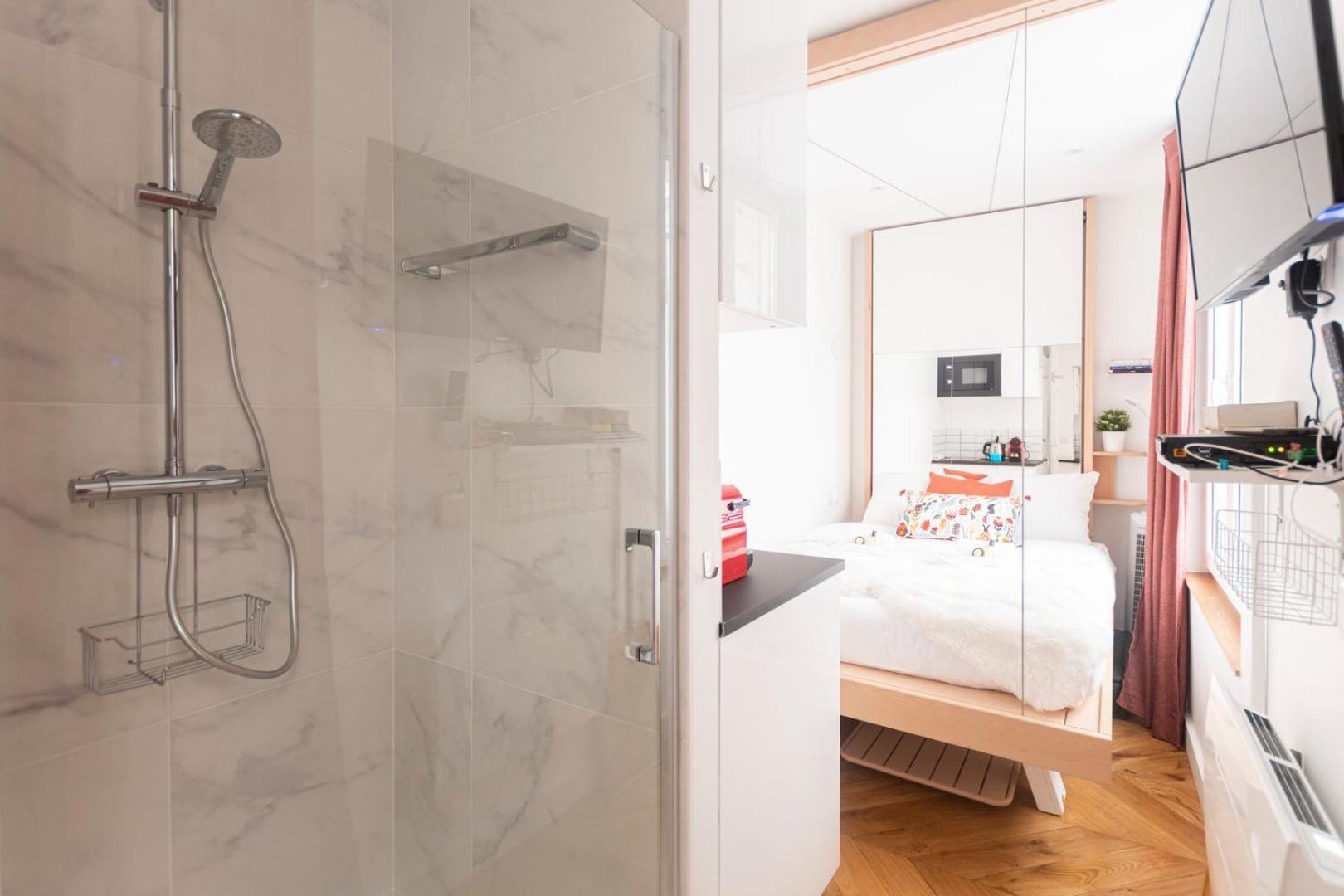 Super Central Mini Studio - 2 Pax, Murphy Bed Paris Dış mekan fotoğraf